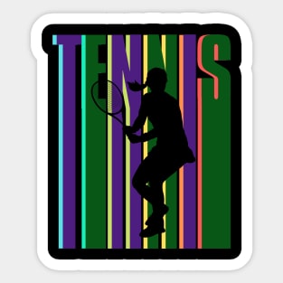 US Open Tennis Player Silhouette Sticker